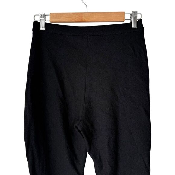 Milano Pants Womens Medium Black Leather Wool 80s 90s High Waist Vintage Punk - Picture 5 of 10